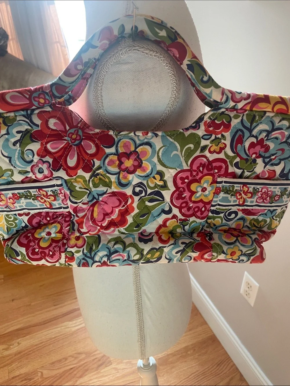 Vera Bradley Floral Hope Gabby Garden Quilted Tote Bag -